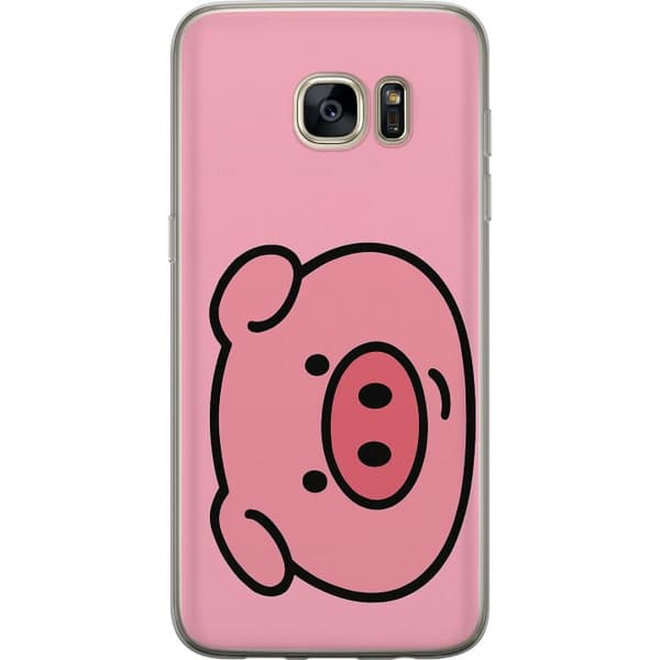 Samsung Galaxy S7 edge Gjennomsiktig deksel Kawaii Piggy