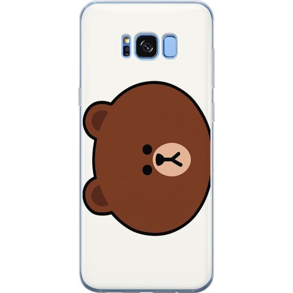 Samsung Galaxy S8 Gennemsigtig cover line friends brown