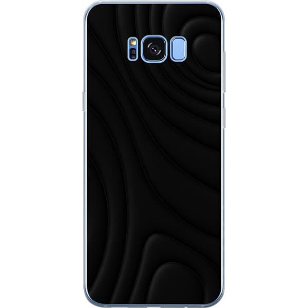 Samsung Galaxy S8 Gennemsigtig cover Sorte Bølger