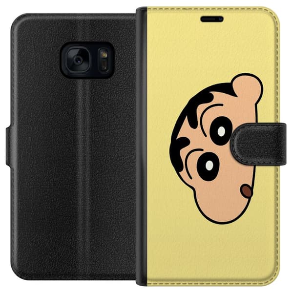 Samsung Galaxy S7 Lommeboketui Peeking Shinchan