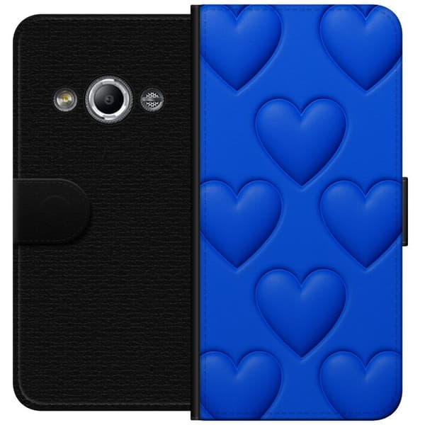 Samsung Galaxy Xcover 3 Plånboksfodral Blue Hearts