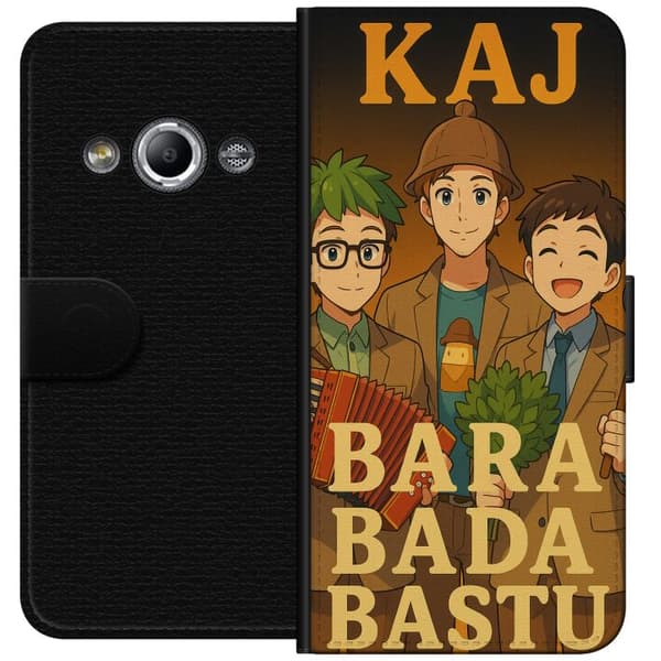 Samsung Galaxy Xcover 3 Plånboksfodral KAJ Bara bada bastu