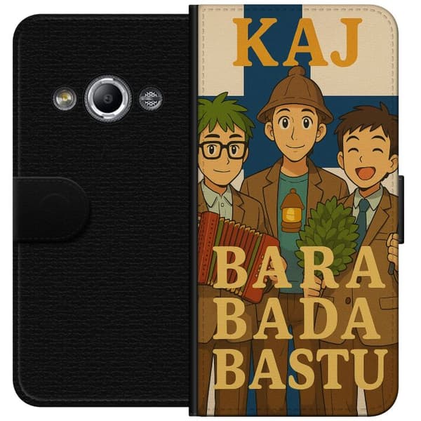 Samsung Galaxy Xcover 3 Plånboksfodral Bara bada bastu KAJ