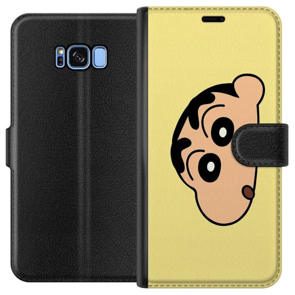 Samsung Galaxy S8 Lommeboketui Peeking Shinchan