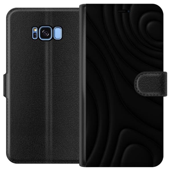 Samsung Galaxy S8 Plånboksfodral Black Waves