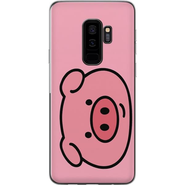 Samsung Galaxy S9+ Läpinäkyvä kuori Kawaii Piggy
