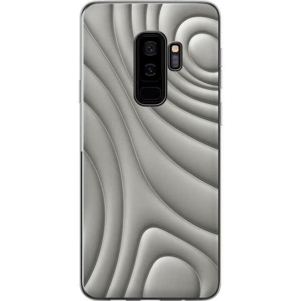 Samsung Galaxy S9+ Gennemsigtig cover Sølvbølger