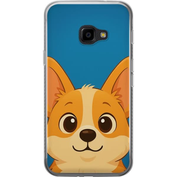 Samsung Galaxy Xcover 4 Genomskinligt Skal Hello Corgi
