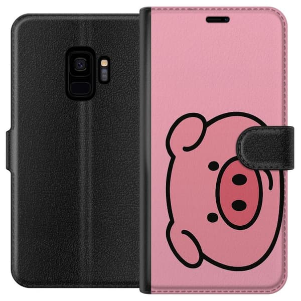 Samsung Galaxy S9 Tegnebogsetui Kawaii Piggy