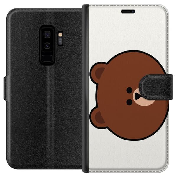 Samsung Galaxy S9+ Lommeboketui line friends brown