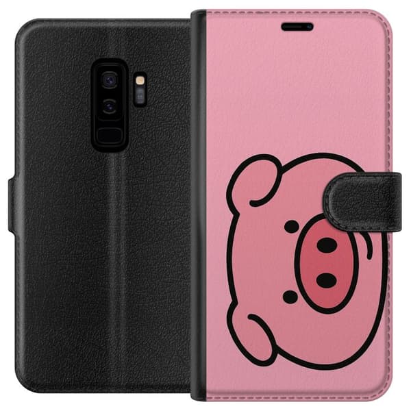 Samsung Galaxy S9+ Tegnebogsetui Kawaii Piggy