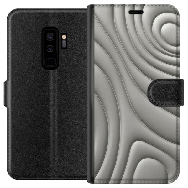 Samsung Galaxy S9+ Lompakkokotelo Hopea-aallot