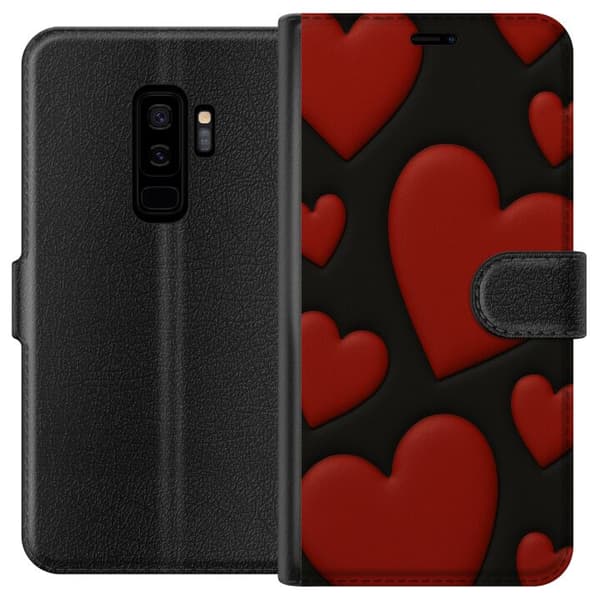 Samsung Galaxy S9+ Plånboksfodral Red Velvet Hearts