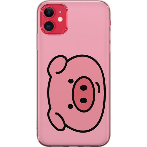 Apple iPhone 11 Gjennomsiktig deksel Kawaii Piggy