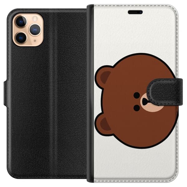 Apple iPhone 11 Pro Max Lommeboketui line friends brown