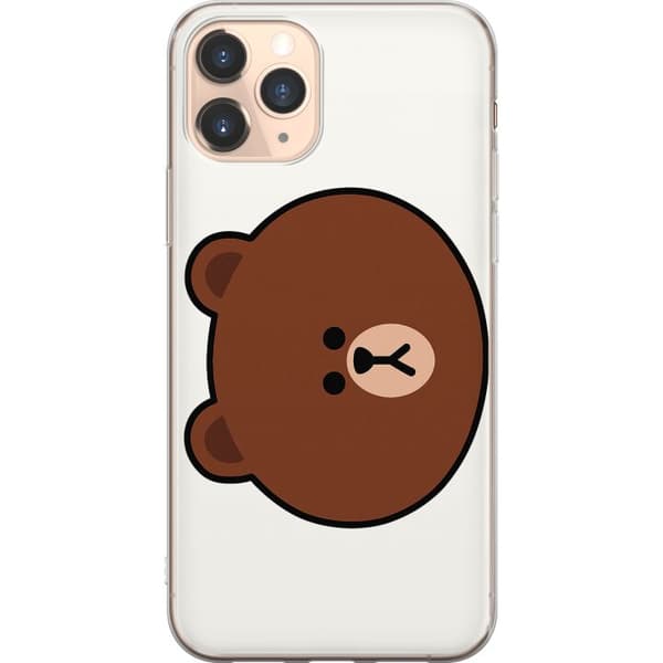 Apple iPhone 11 Pro Läpinäkyvä kuori line friends brown