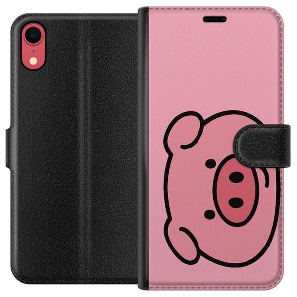Apple iPhone XR Lompakkokotelo Kawaii Piggy