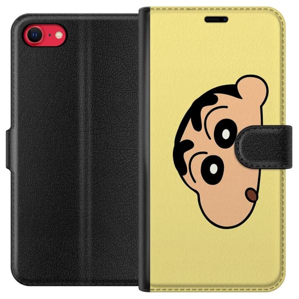 Apple iPhone 7 Lompakkokotelo Peeking Shinchan