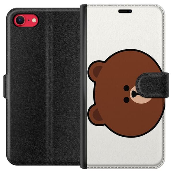 Apple iPhone 7 Lompakkokotelo line friends brown