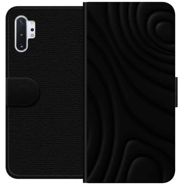 Samsung Galaxy Note10+ Lommeboketui Svarte Bølger
