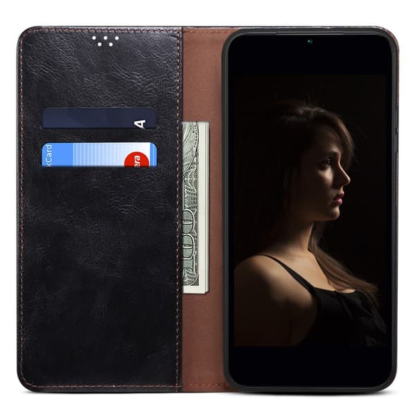 Til Samsung Galaxy S25 Lommebok-deksel - Svart