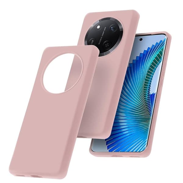 Honor Magic 7 Lite - Extra Stöttåligt Slim Silicon Mjuk Skal Rosa