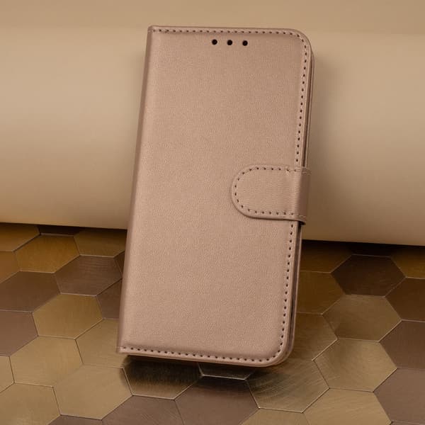 Samsung Galaxy A16 / A16 5G Book Case Fodral Mobilplånbok Guld
