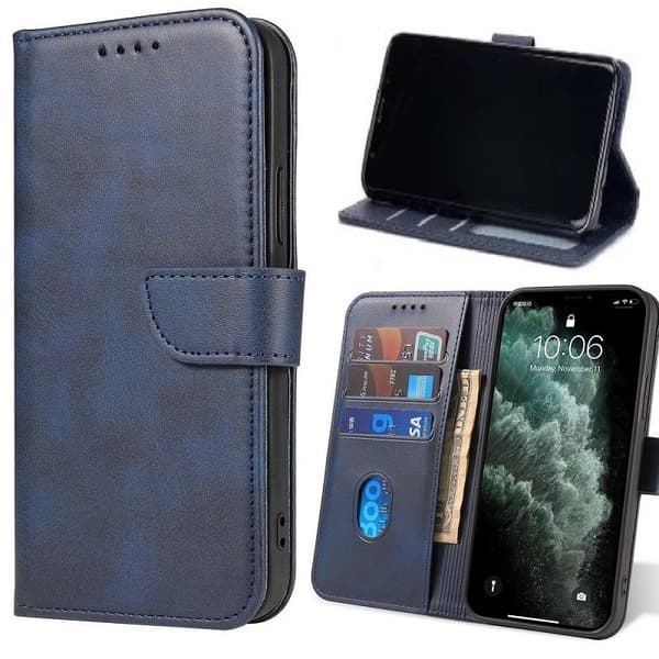 Samsung Galaxy A36 5G - Book Case Fodral Mobilplånbok Marinblå