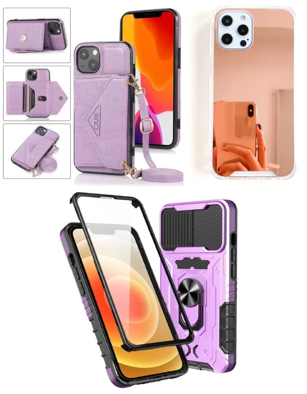 3-Pack IPhone 13 .1 Full Skal Skydd o 2 Bakskal