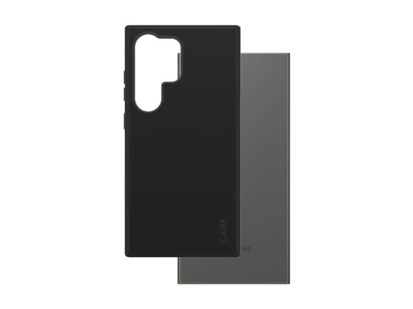 CARE by PanzerGlass - Baksidedeksel for mobiltelefon - polykarbonat, gummibelegg, mikrofiber, silikon - svart - for Samsung Galaxy S24 Ultra