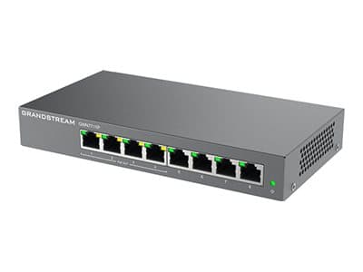 Grandstream GWN7711 Series GWN7711P - Switch - Styrt - 4 x 10/100/1000 (PoE) + 4 x 10/100/1000 - stasjonær, veggmonterbar - PoE (60 W)