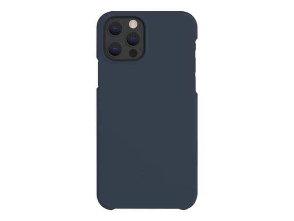 A Good - Baksidesskydd för mobiltelefon - biologiskt nedbrytbart och komposterbart växtbaserat material - blåbärsblå - för Apple iPhone 12, 12 Pro