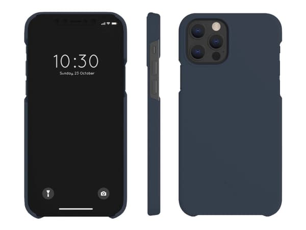 A Good - Baksidesskydd för mobiltelefon - biologiskt nedbrytbart och komposterbart växtbaserat material - blåbärsblå - för Apple iPhone 12, 12 Pro