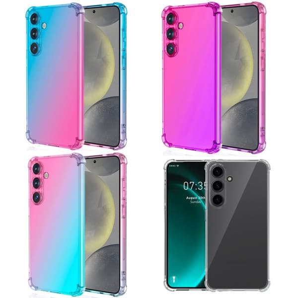 Samsung Galaxy S25 Skal - Transparent & Färger som Lyser