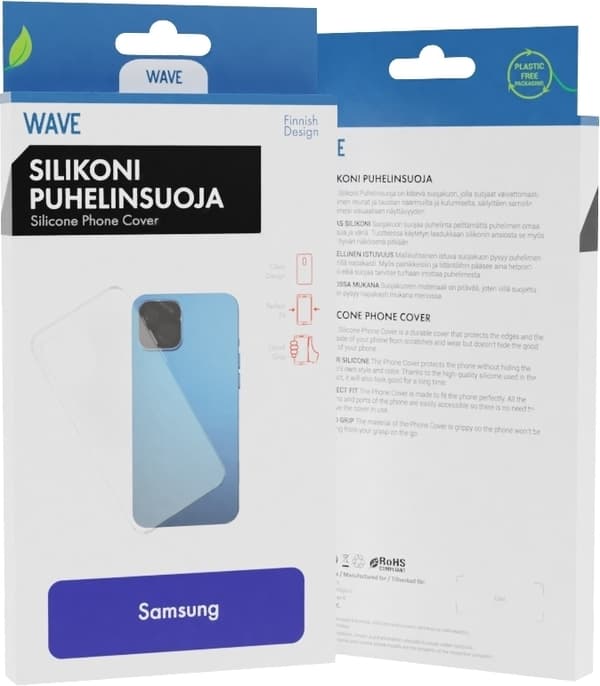 Wave silikone cover, Samsung Galaxy A32 5G, gennemsigtig
