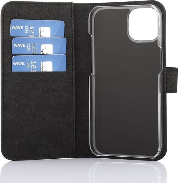 Wave Flap BookCase, iPhone 13, sort