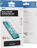 Miniatyrbillede 1 af 3: Wave Fuldt dækkende panserglas, Motorola Moto G84 5G, sort ramme