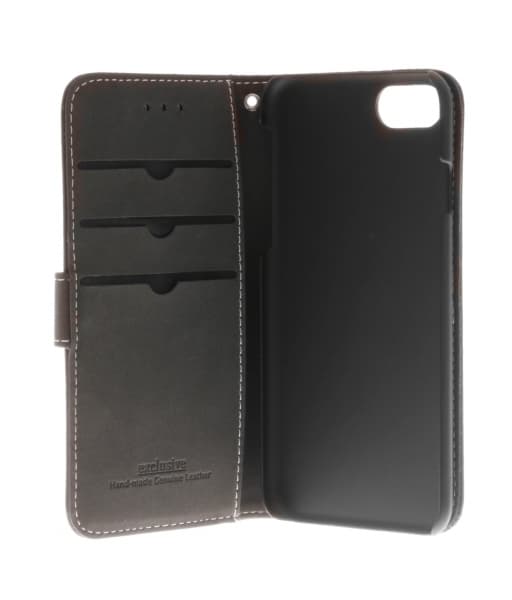 Insmat Exclusive Flip Case lompakkokotelo iPhone 6 / 6s / 7 / 8 / SE, musta