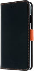 Pikkukuva 1 / 5: Insmat Exclusive Flip Case lompakkokotelo iPhone 6 / 6s / 7 / 8 / SE, musta / oranssi