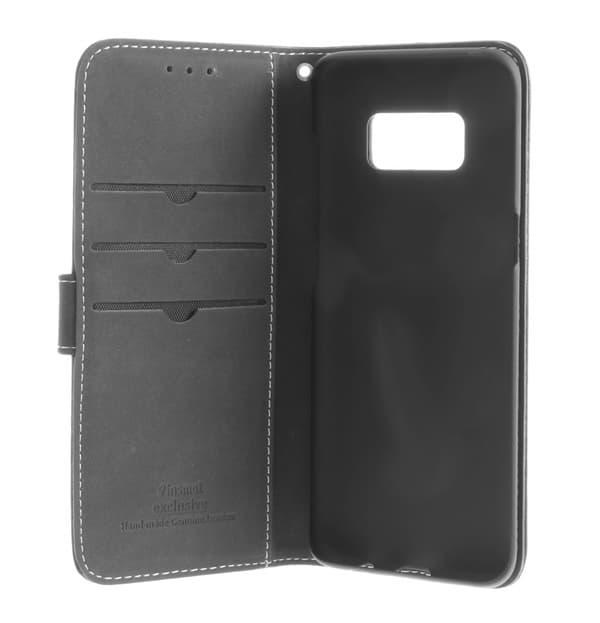 Insmat Exklusivt Flip Case plånboksfodral, Samsung Galaxy S8, svart