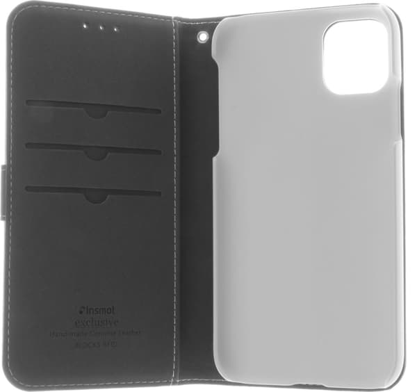 Insmat Exclusive Flip Case lommebokveske, iPhone 11, hvit