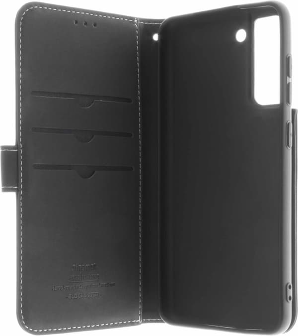 Insmat Exklusivt Flip Case plånboksfodral, Samsung Galaxy S21 FE 5G, svart