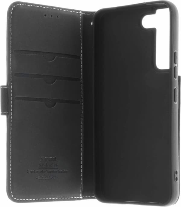 Insmat Exklusivt Flip Case plånboksfodral, Samsung Galaxy S22 5G, svart