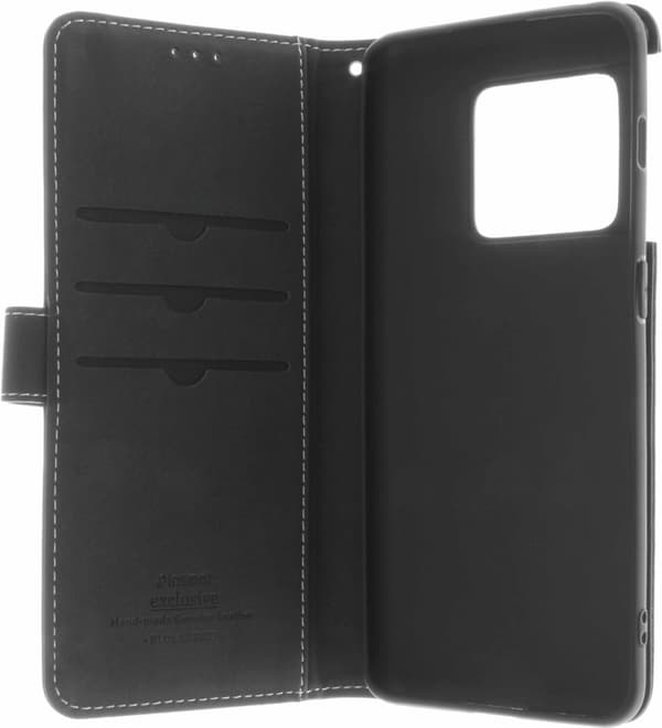 Insmat Exclusive Flip Case -lompakkokotelo, OnePlus 10 Pro, musta