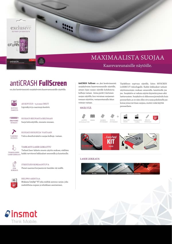 Insmat Anticrash -suojakalvo, Oneplus Nord 3 5G