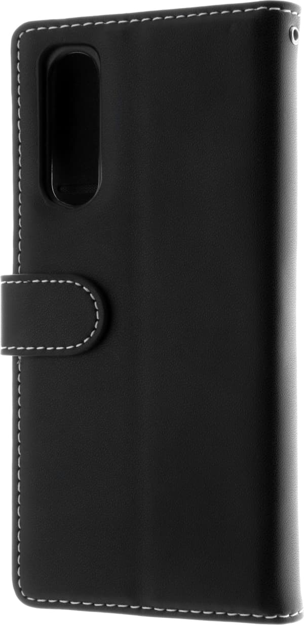 Insmat Exclusive Flip Case -lompakkokotelo, Sony Xperia 10 V, musta