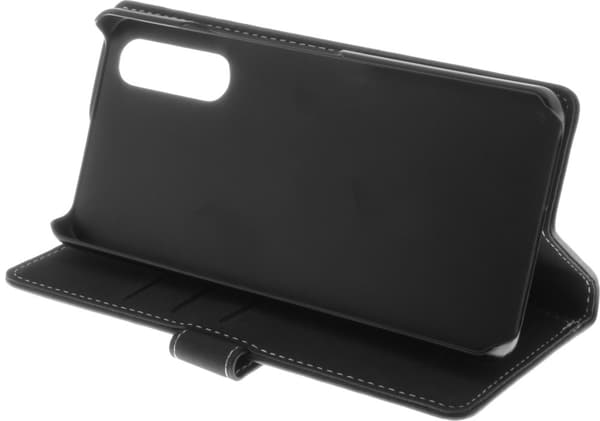 Insmat Exclusive Flip Case -lompakkokotelo, Sony Xperia 10 V, musta