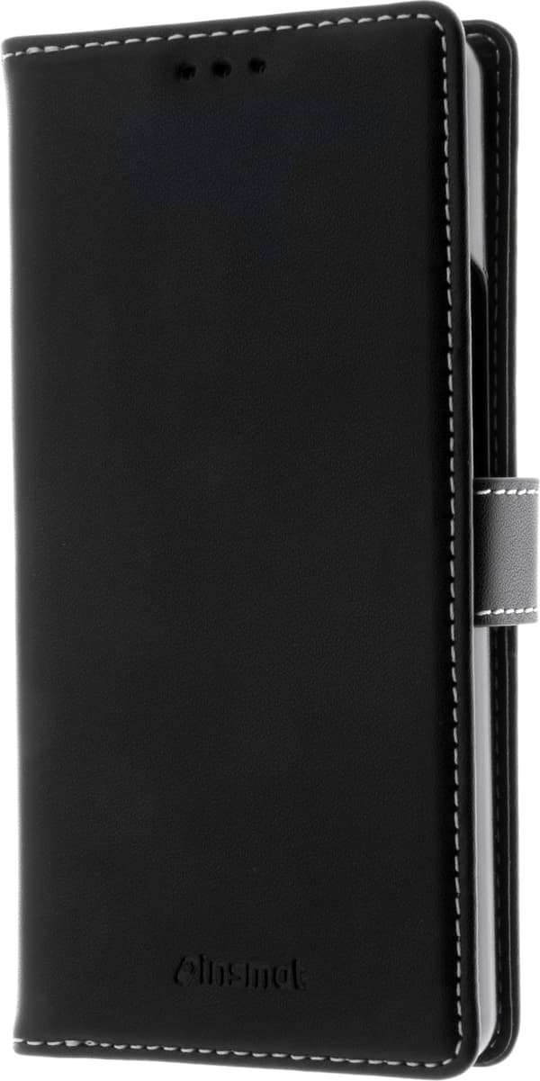 Insmat Exclusive Flip Case -lompakkokotelo, Sony Xperia 10 V, musta