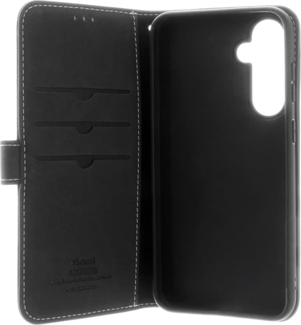 Insmat Exclusive Flip Case -lompakkokotelo, Samsung Galaxy S23 FE, musta