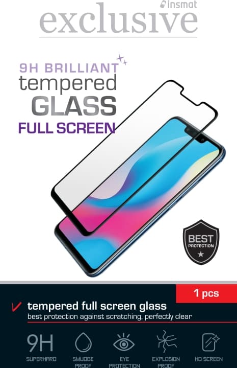Insmat Brillantglas til fuld skærm, Samsung Galaxy A25 / A15 5G, sort